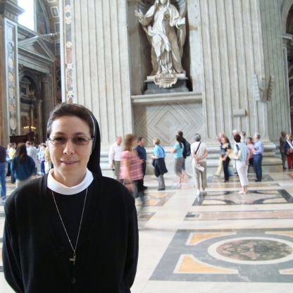 Sr. Agneza nella Basilica San Pietro